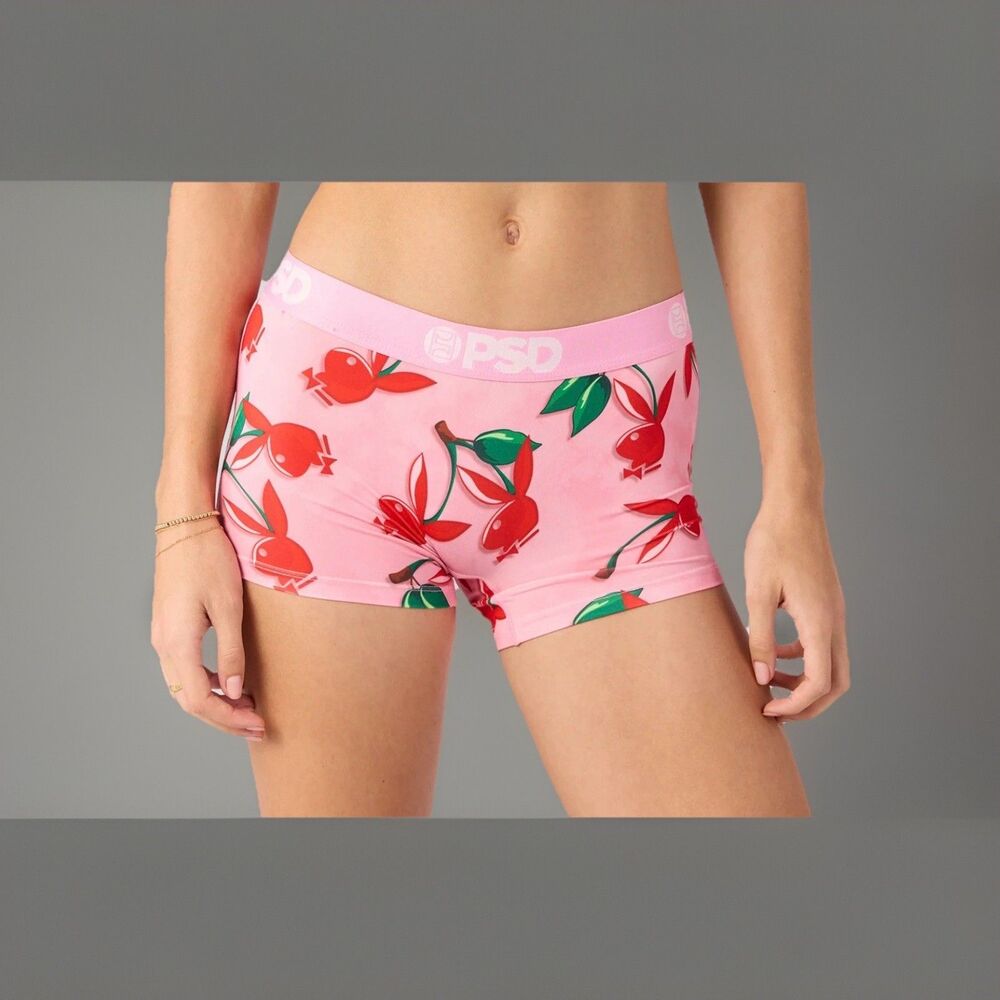 New Womens PSD Playboy Cherry Love Boyshort Style Size XL